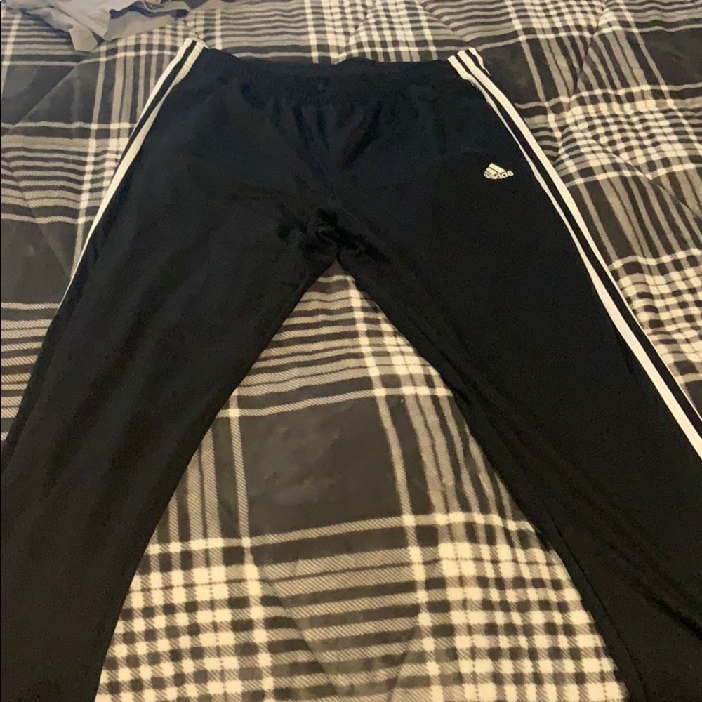 Adidas black track pants